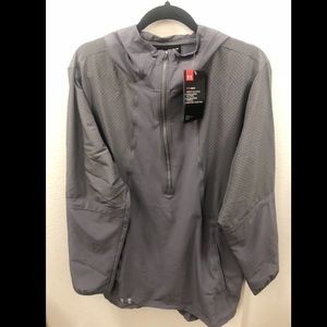 Light grey Under Armour women's HeatGear hoodie